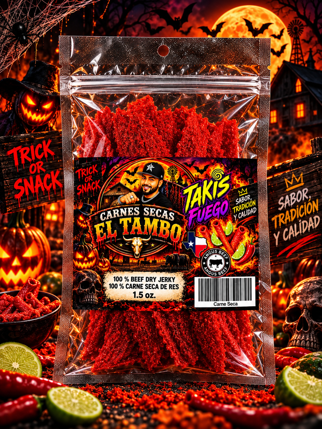 [BUNDLE 3 BAGS] FUEGO AZUL, FLAMING HOT, TAKIS FUEGO